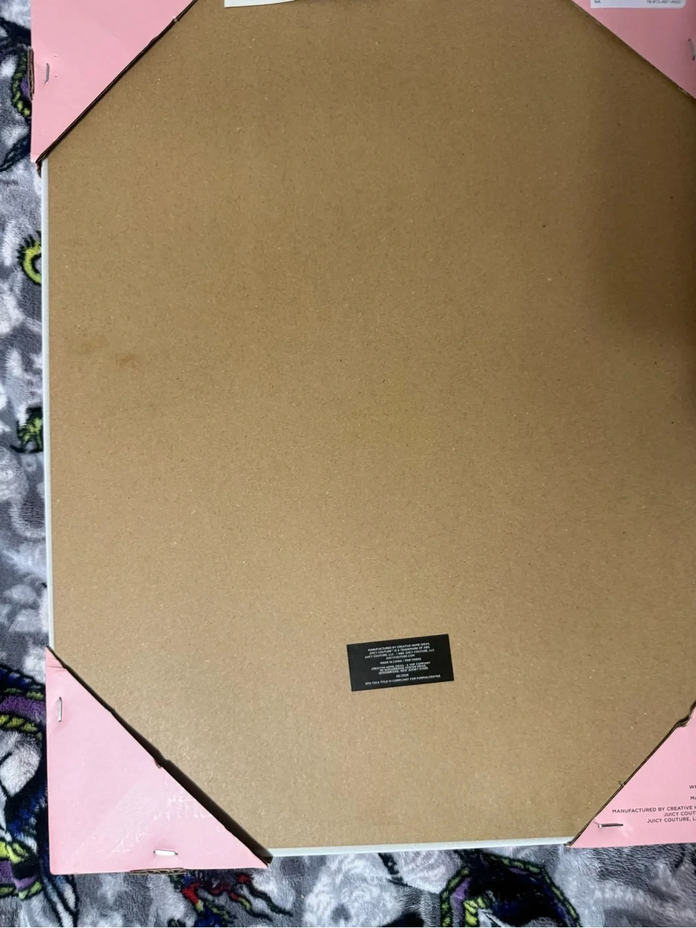 Juicy Couture Hot Pink 'Queen Couture' Decorative Tray with Silver Crown